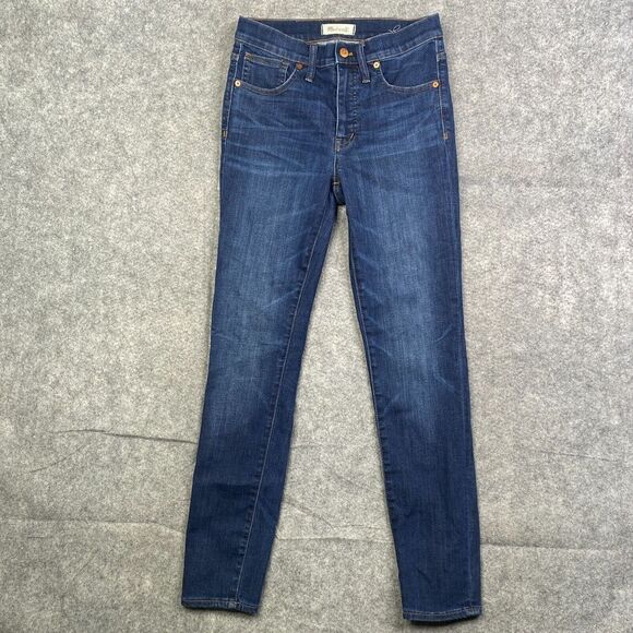 Madewell Denim - Madewell Women’s Jeans Size 27 9” High Rise Skinny Dark Wash Blue J4624